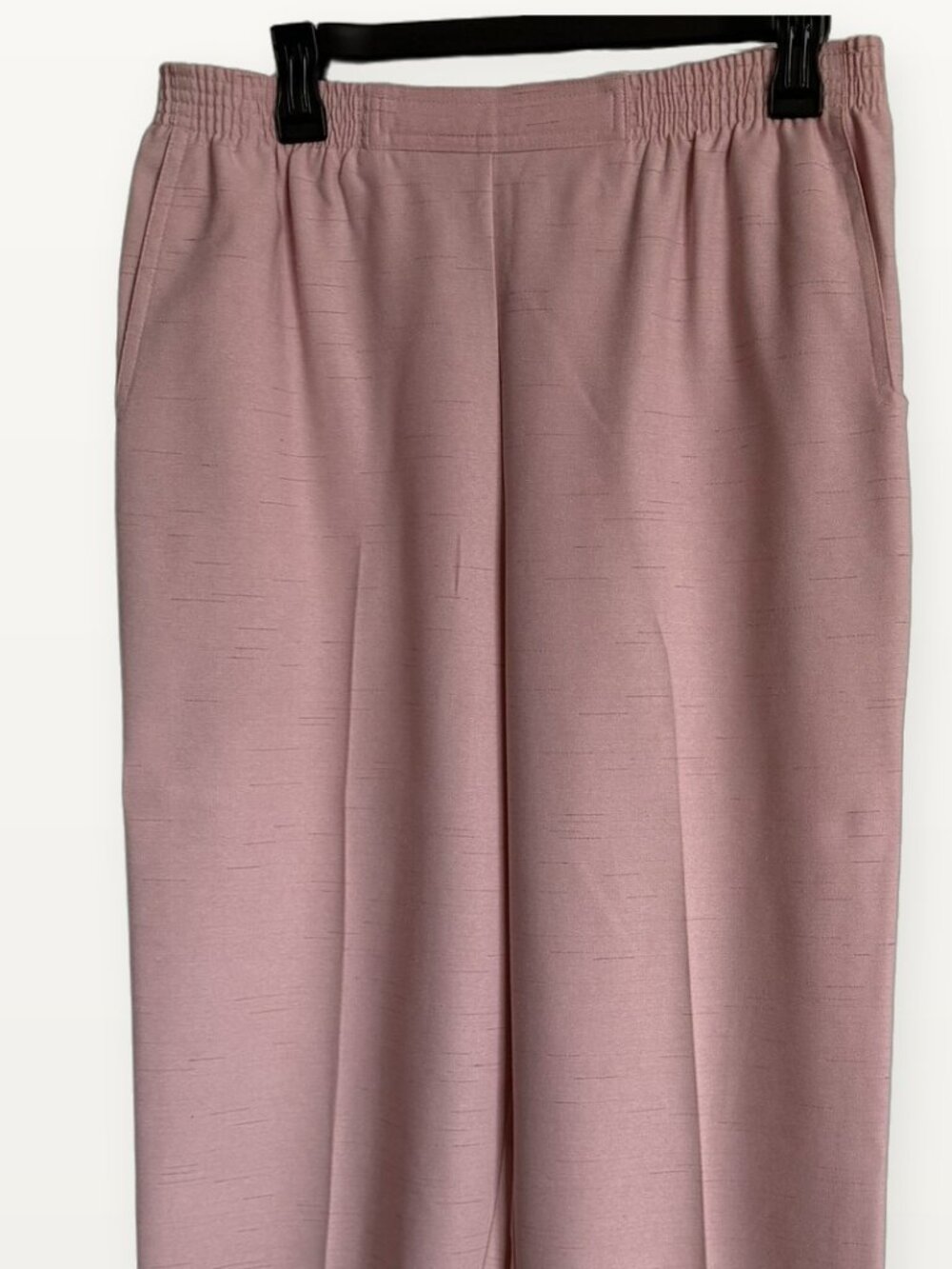 Alfred Dunner Dusty Pink Pull On Straight Leg Pants Size 10